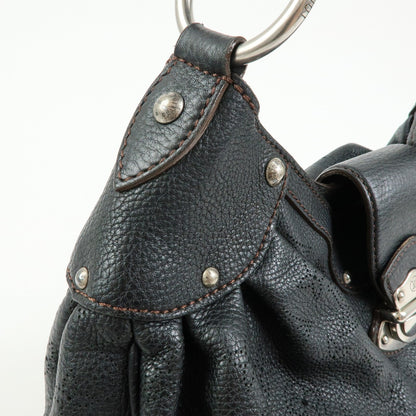 Louis Vuitton Solar Mahina Leather, Black, Leather, Handbag