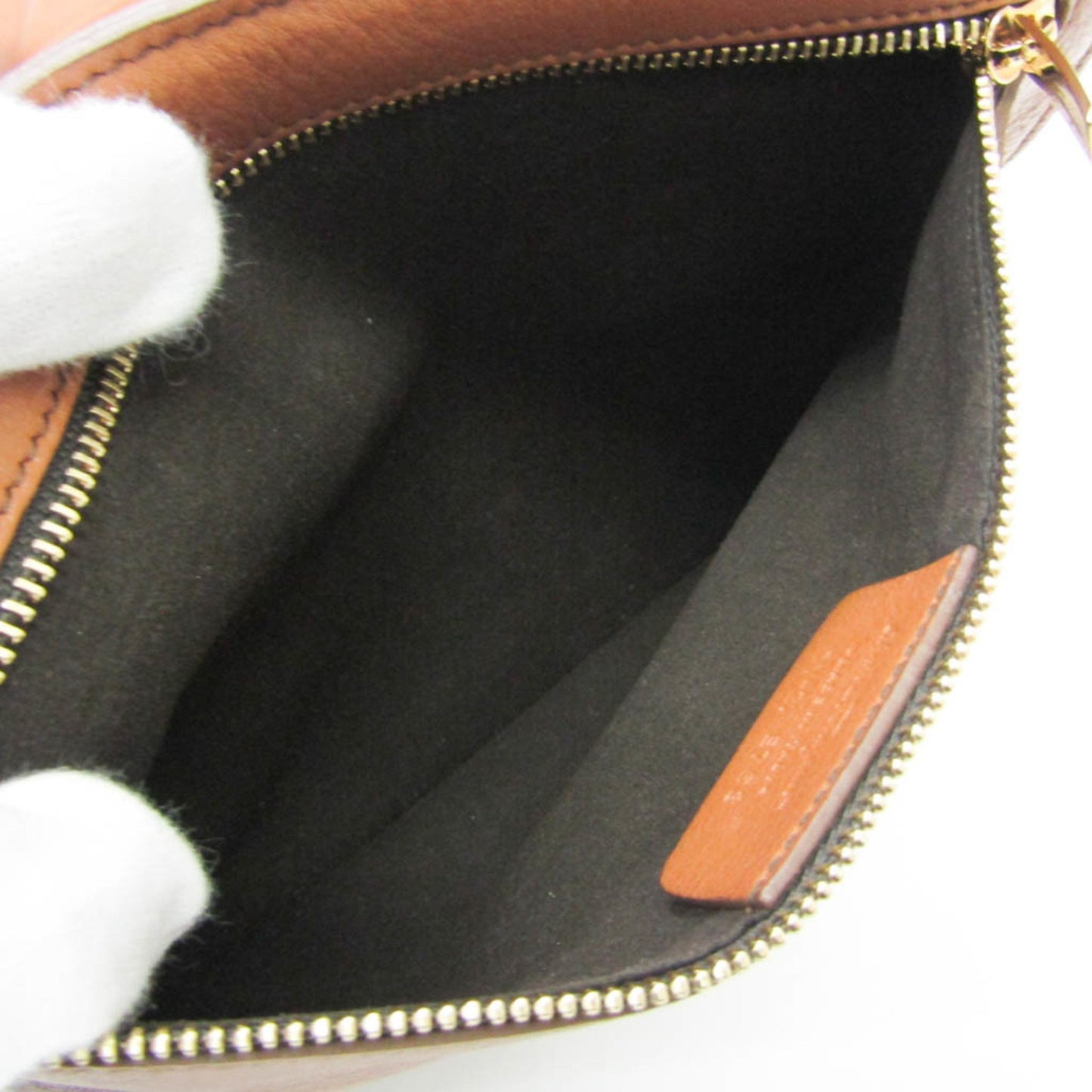 Salvatore Ferragamo Gancini, Brown, Leather, tote