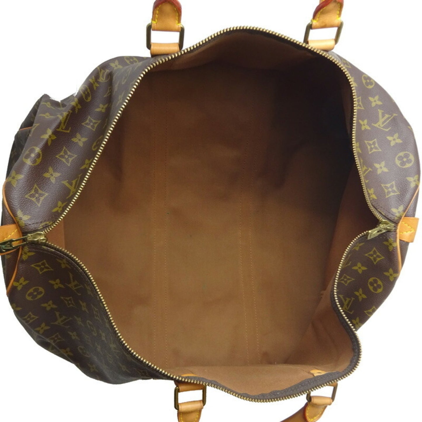 Louis Vuitton Keepall 60, Brown, Canvas, travel