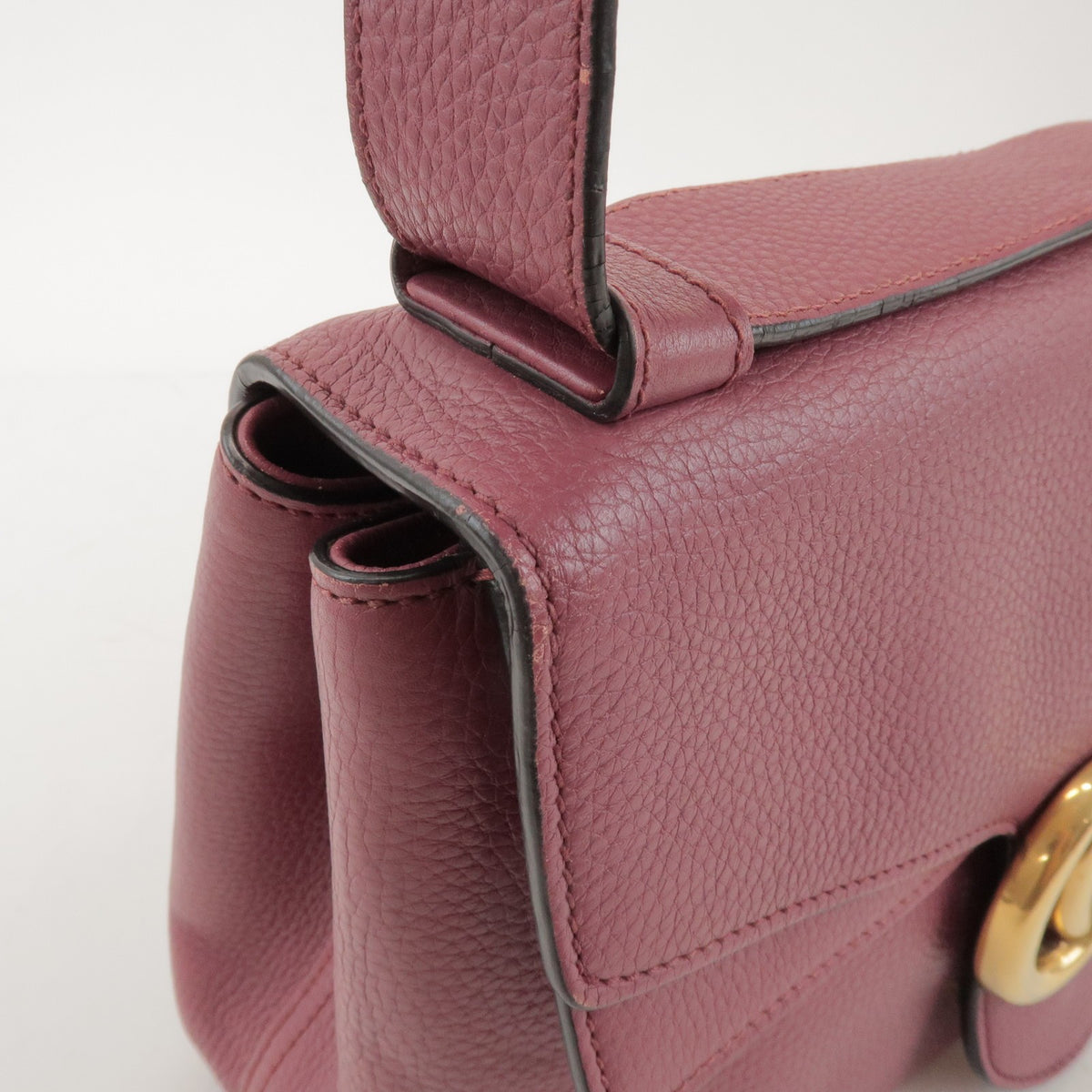 Gucci GG Marmont Leather, Pink, Leather, Shoulder Bag