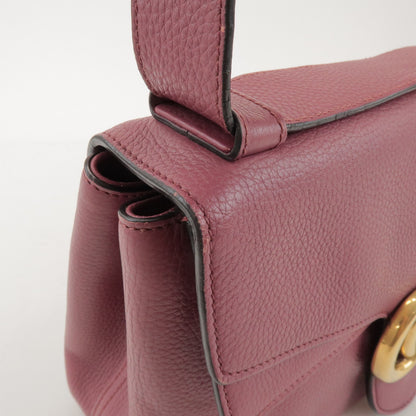 Gucci GG Marmont Leather, Pink, Leather, Shoulder Bag