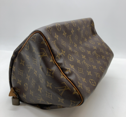 Louis Vuitton Speedy Monogram Canvas, Brown, Canvas, Handbag