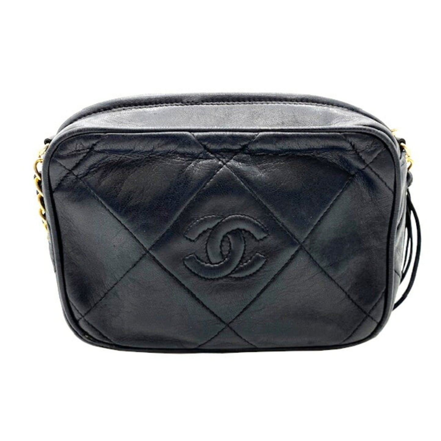 Chanel, Black, Leather, shoulder