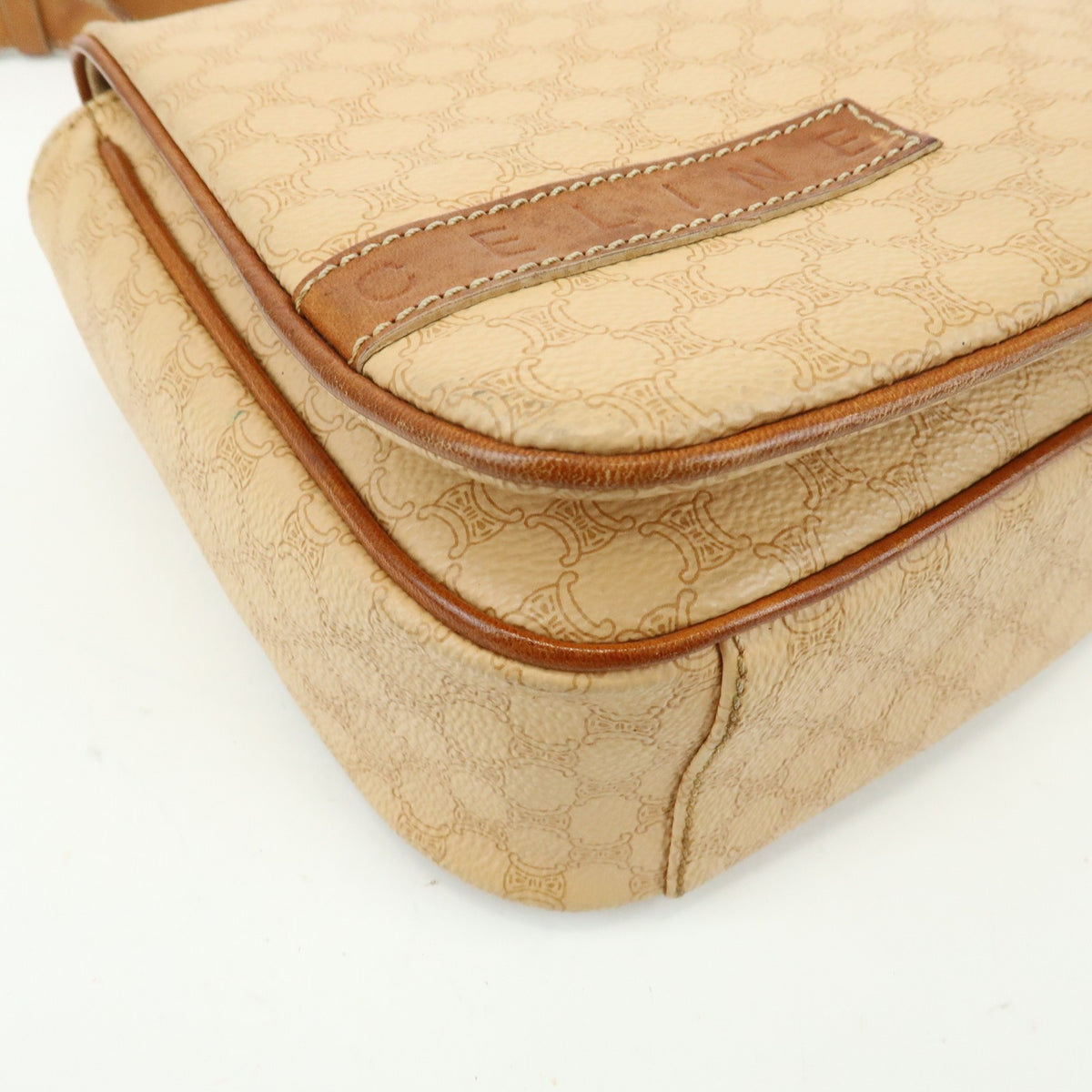 Celine Macadam Canvas and Leather, Beige, PVC, Tote Bag