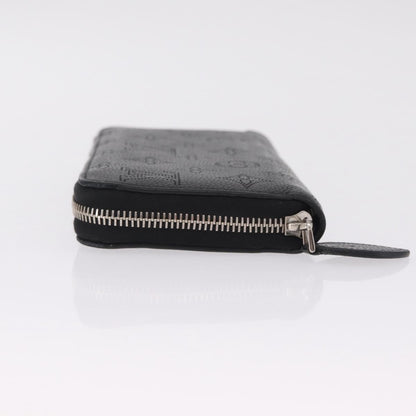 Louis Vuitton Zippy Mahina Leather, Black, Leather, Wallet