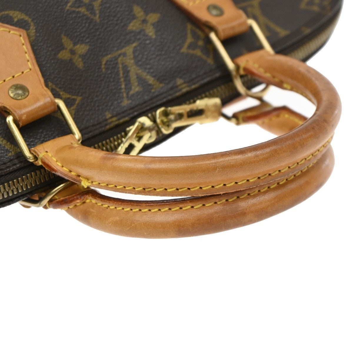 Louis Vuitton Alma Monogram Canvas, Brown, Canvas, Handbag