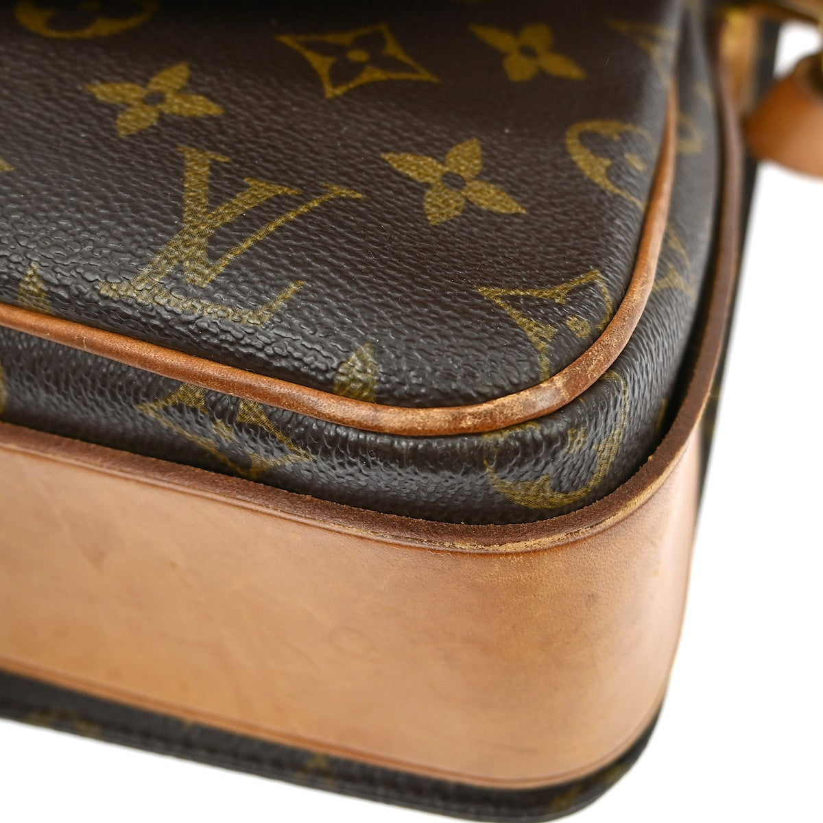 Louis Vuitton Cartouchiere Monogram, Brown, Canvas, Shoulder Bag