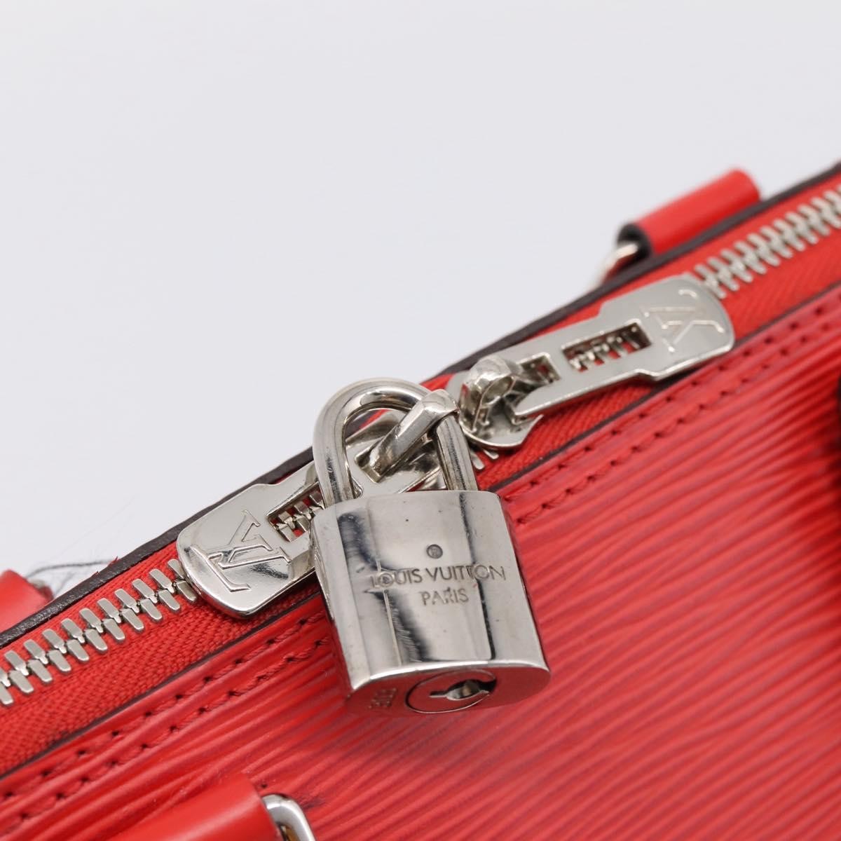 Louis Vuitton Alma Epi, Red, Leather, Handbag