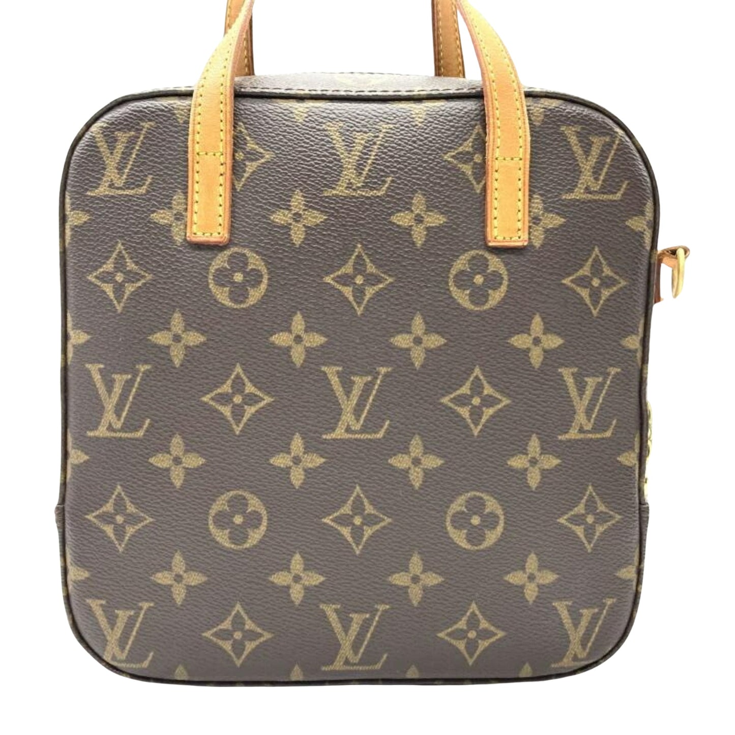 Louis Vuitton Spontini, Brown, Canvas, handbag