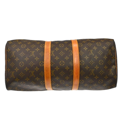 Louis Vuitton Keepall Monogram Canvas, Brown, Canvas, Travel Bag