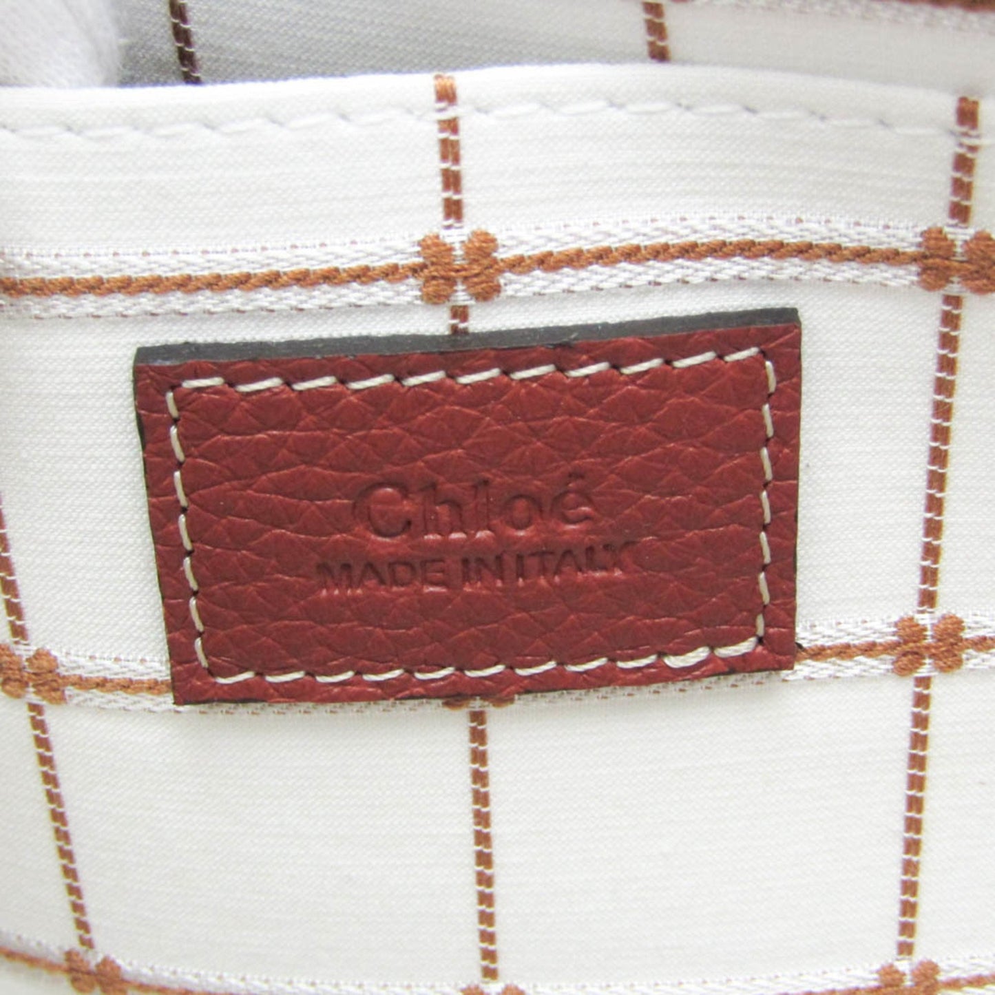 Chloé Woody, Brown, Canvas, tote