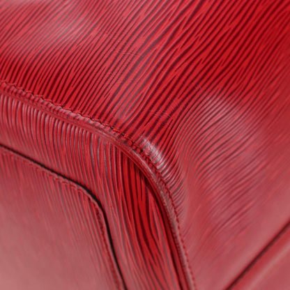 Louis Vuitton Keepall Epi, Red, Leather, Travel Bag