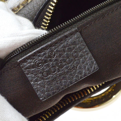 Gucci D Ring Hobo Patent, Beige, PVC, Handbag