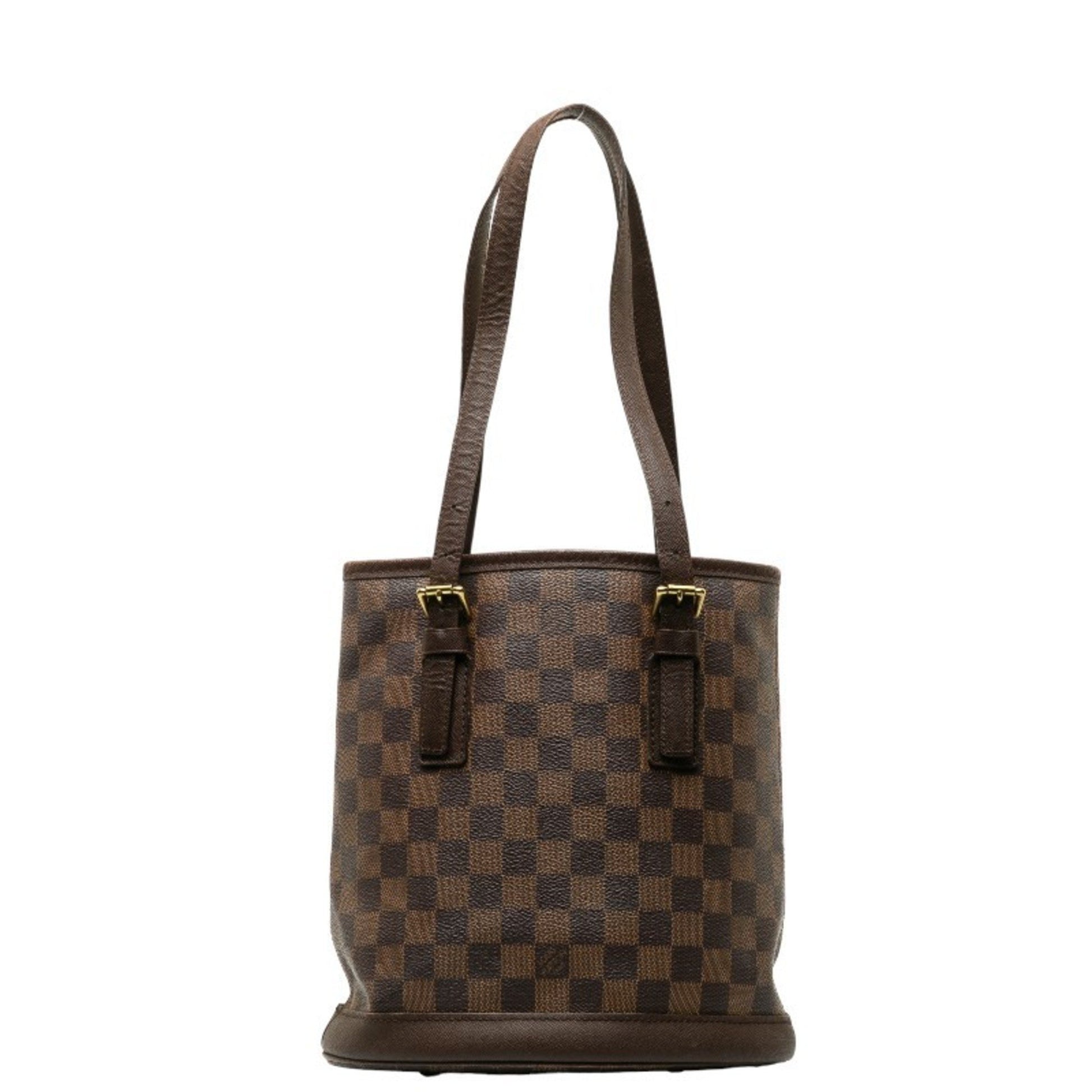 Louis Vuitton Marais, Brown, Canvas, tote