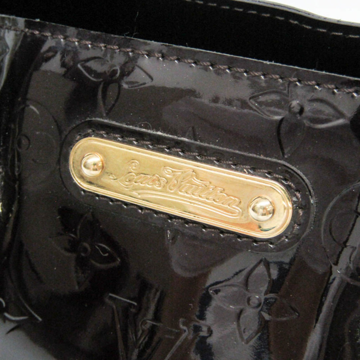 Louis Vuitton Wilshire Monogram Vernis, Burgundy, Patent Leather, Handbag
