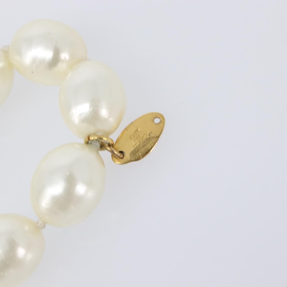 Chanel CC Pearl Metal and Pearls, White, Pearl, Necklace