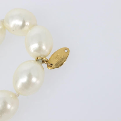 Chanel CC Pearl Metal and Pearls, White, Pearl, Necklace