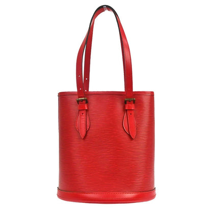 Louis Vuitton Bucket Epi Leather, Red, Leather, Tote Bag