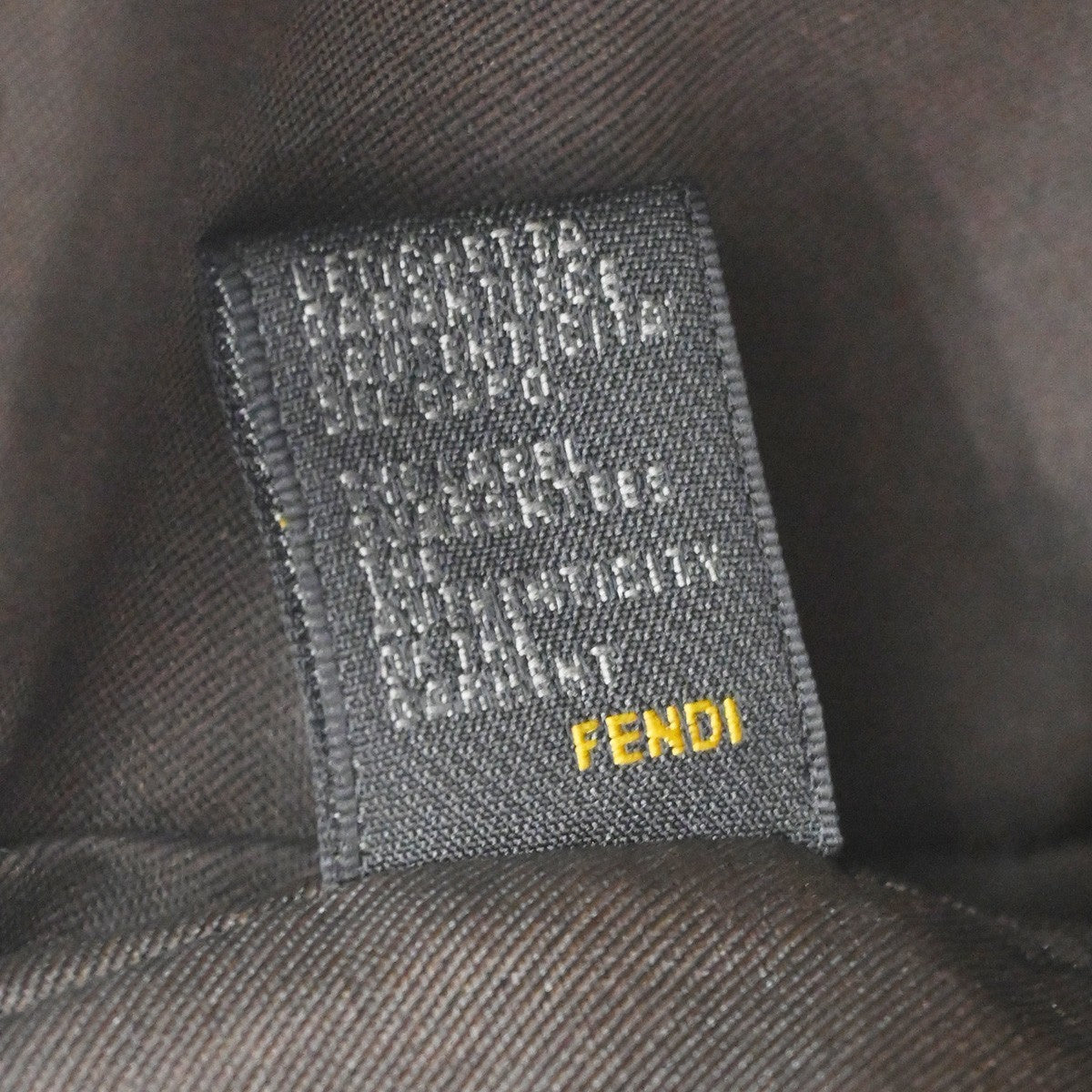 Fendi Shoulder Zucchino Canvas, Brown, Canvas, Shoulder Bag