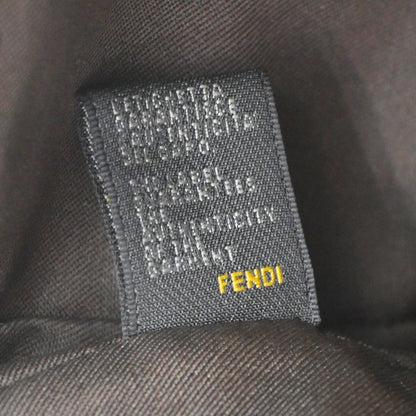 Fendi Shoulder Zucchino Canvas, Brown, Canvas, Shoulder Bag