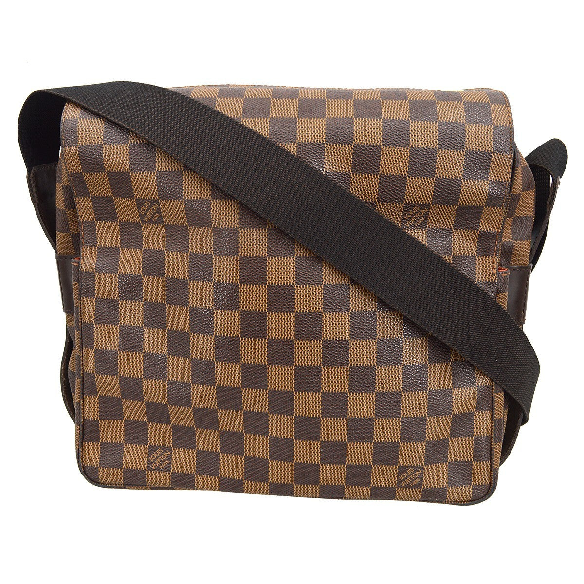 Louis Vuitton Naviglio Damier, Brown, Canvas, Shoulder Bag