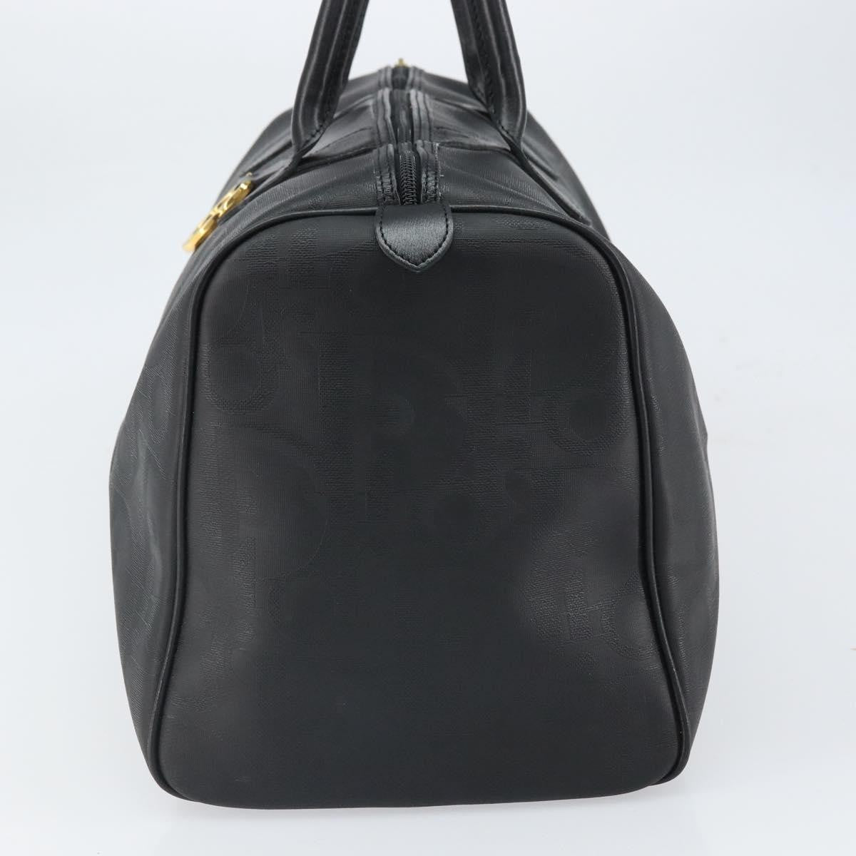 Christian Dior Vintage Trotter Boston Canvas, Black, Canvas, Travel Bag
