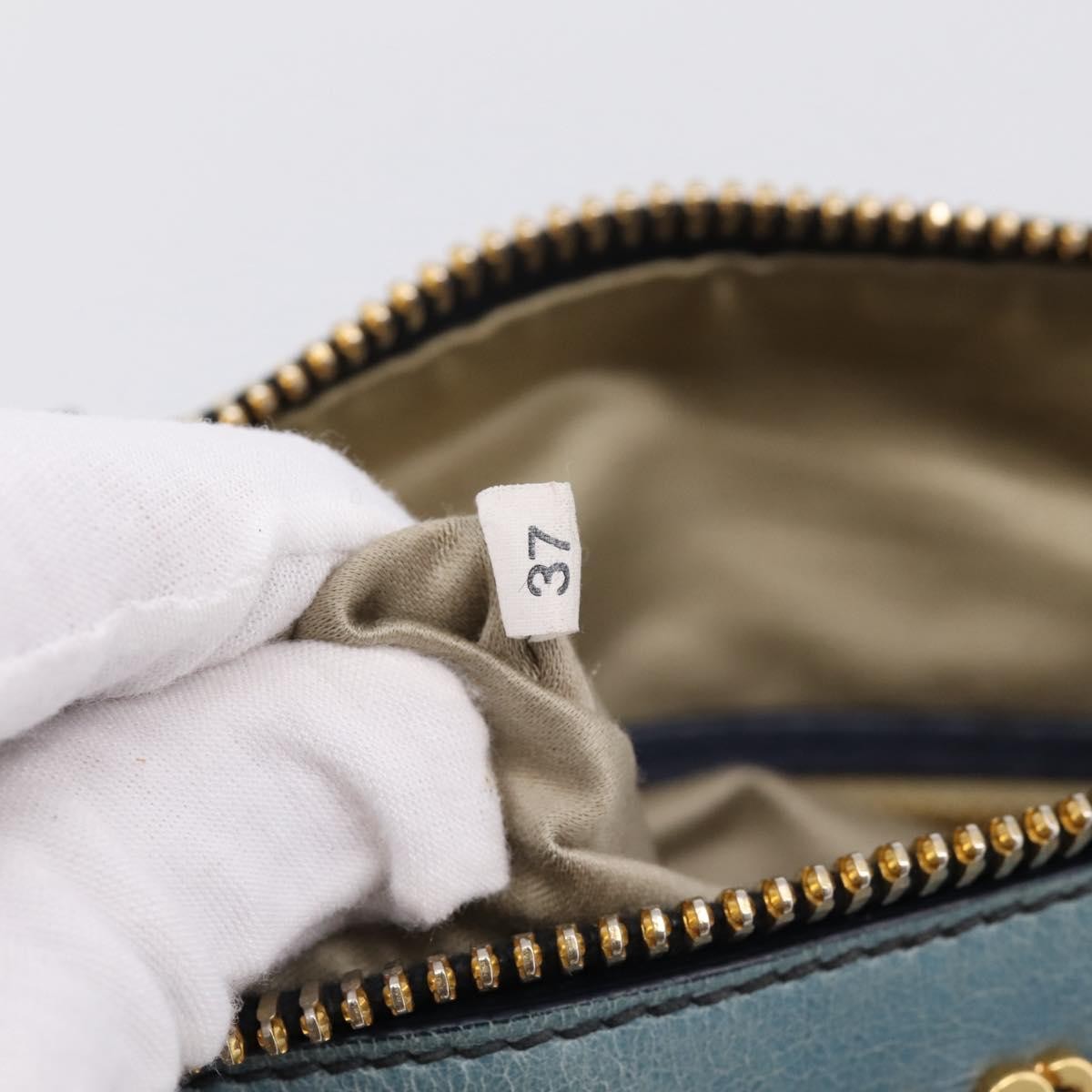 Miu Miu Beau Top Handle Leather, Navy, Leather, Handbag
