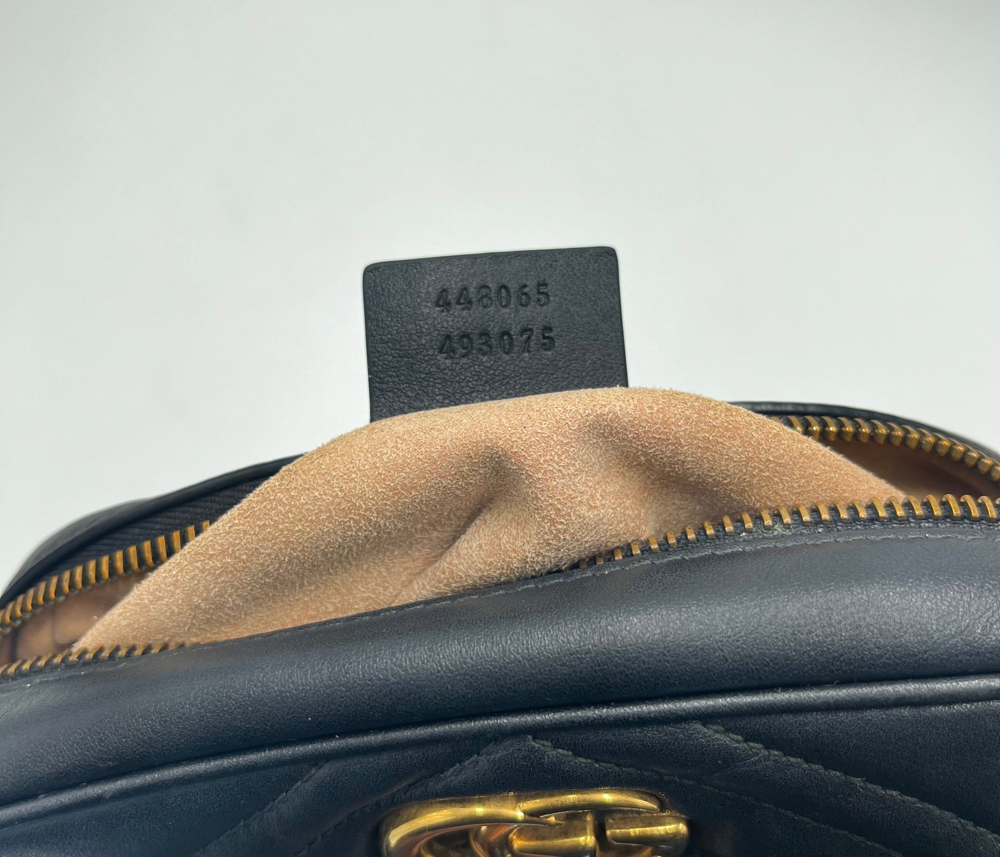 Gucci GG Marmont Matelasse Leather, Black, Leather, Shoulder Bag
