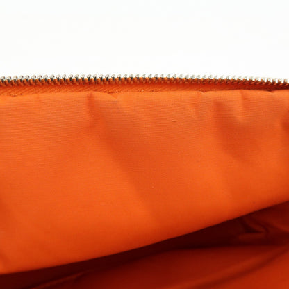 Hermes Bolide Travel Canvas, Orange, Canvas, Clutch