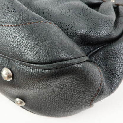 Louis Vuitton Solar Mahina Leather, Black, Leather, Handbag
