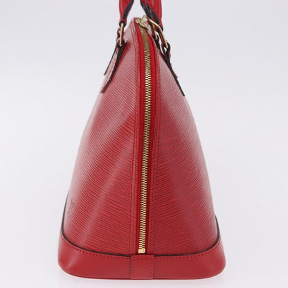 Louis Vuitton Alma Epi Leather, Red, Leather, Handbag