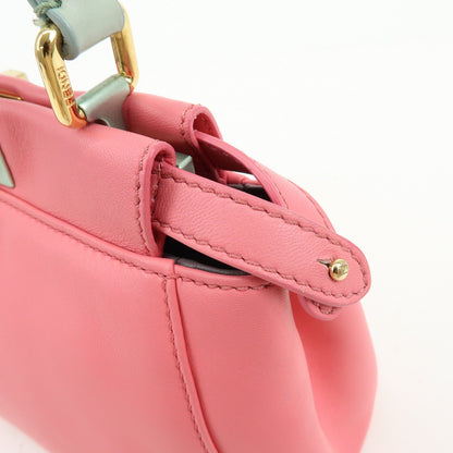Fendi Peekaboo Leather, Pink, Leather, Handbag