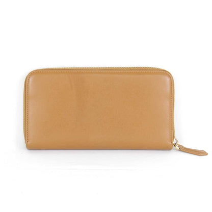 Fendi Dotcom Zip Around Wallet Leather, Camel, Leather, Wallet