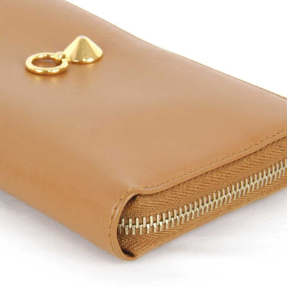Fendi Dotcom Zip Around Wallet Leather, Camel, Leather, Wallet