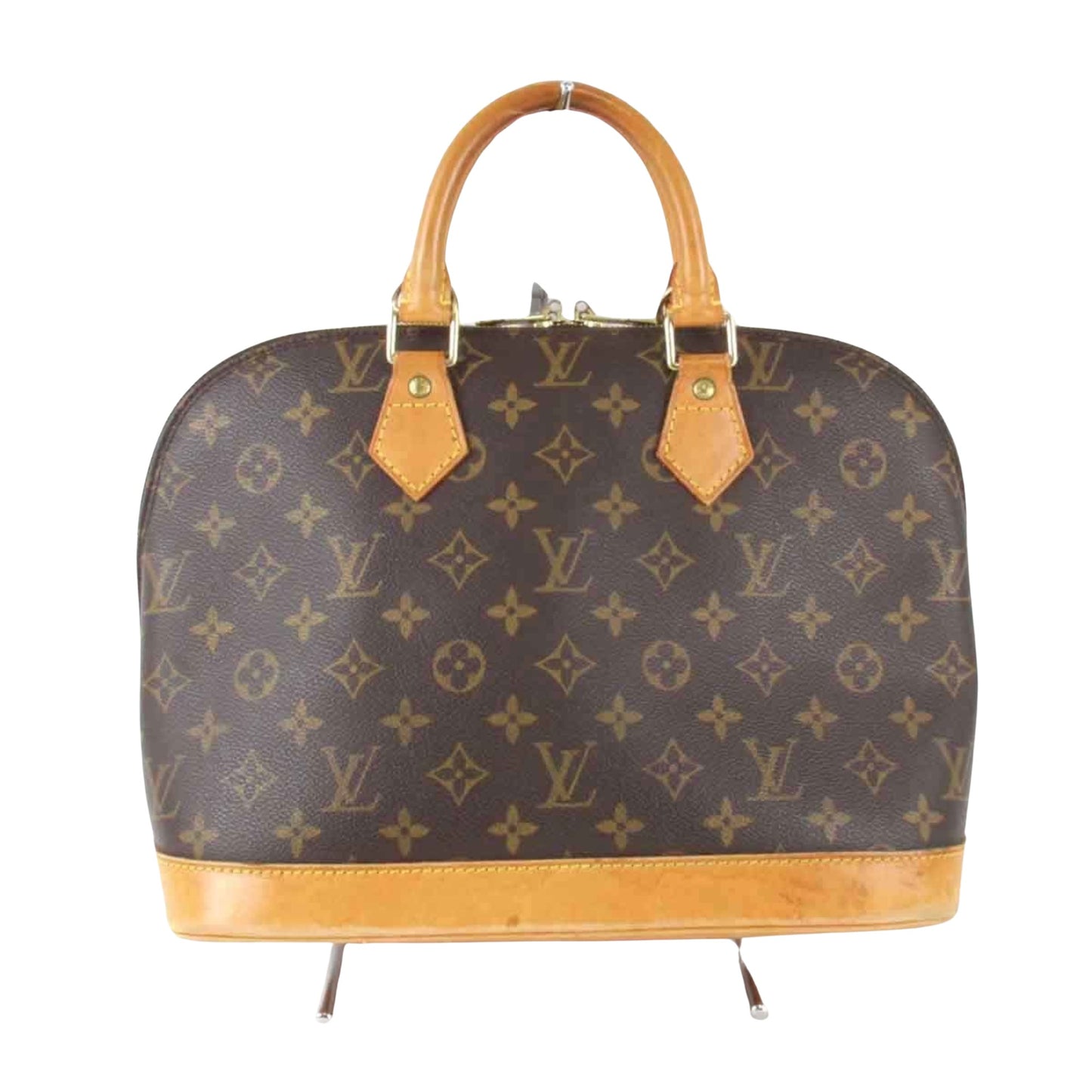 Louis Vuitton Alma, Brown, Canvas, handbag