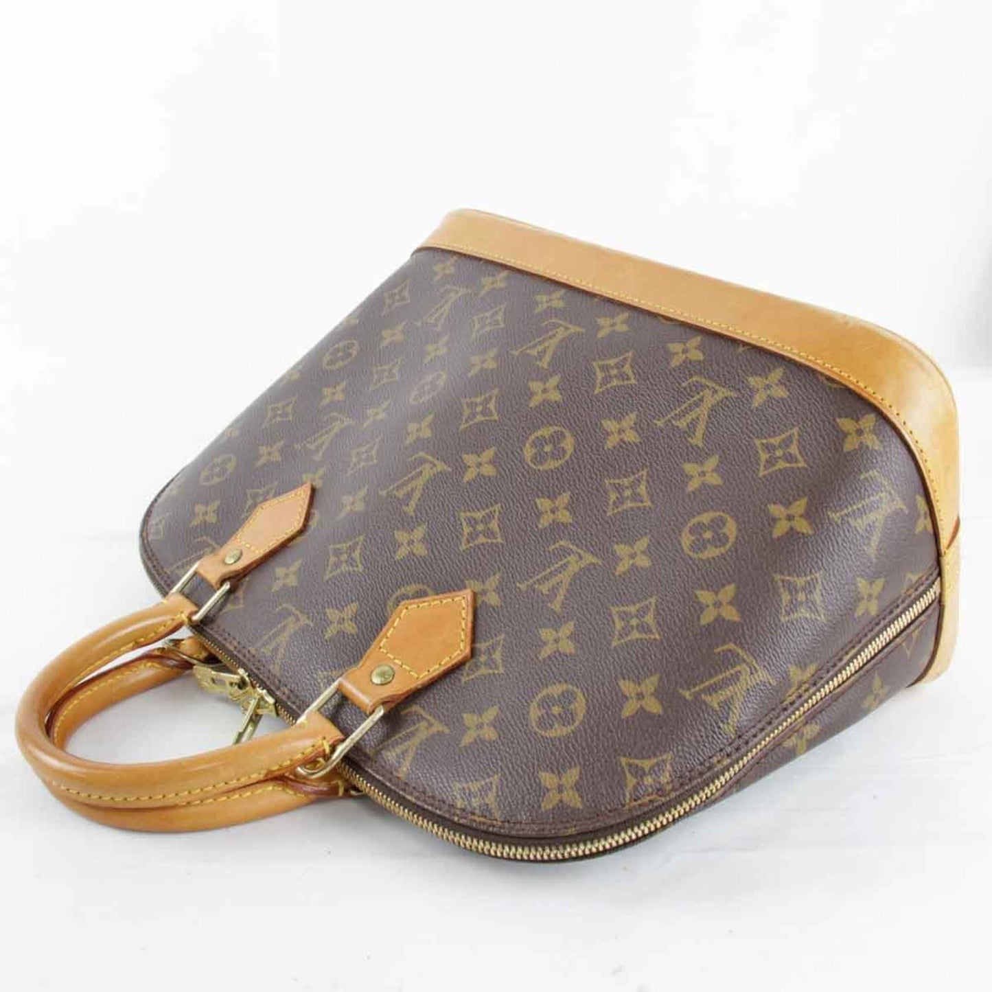 Louis Vuitton Alma, Brown, Canvas, handbag