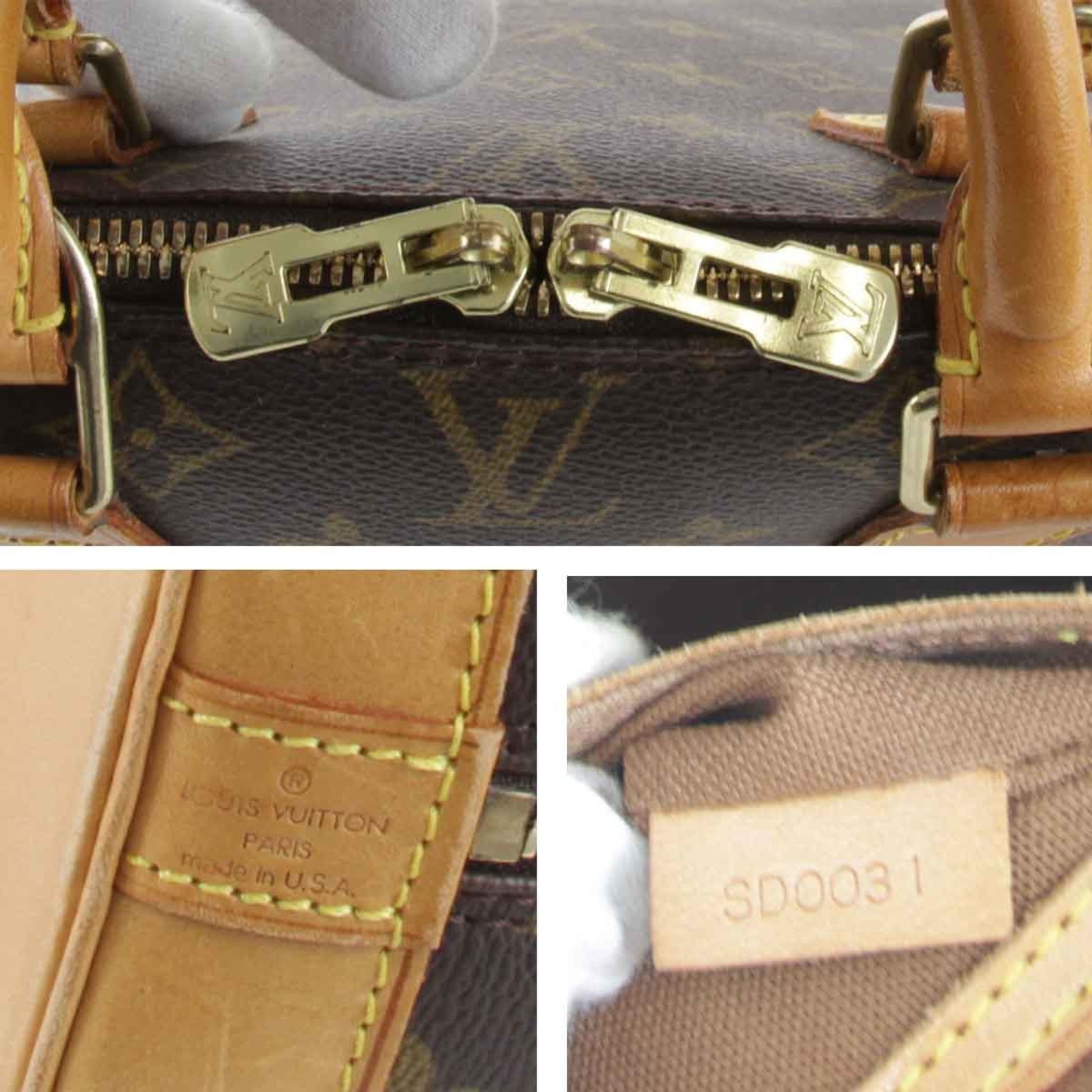 Louis Vuitton Alma, Brown, Canvas, handbag