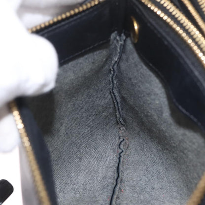 Celine Trio Leather, Black, Leather, Crossbody Bag