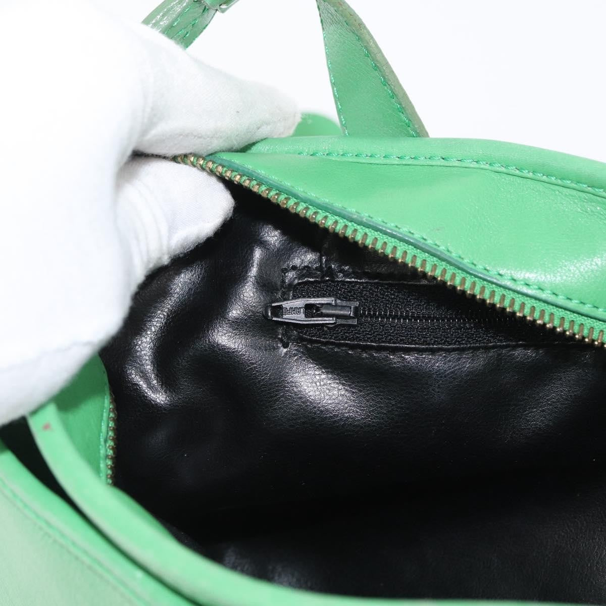 Celine Vintage Leather, Green, Leather, Shoulder Bag