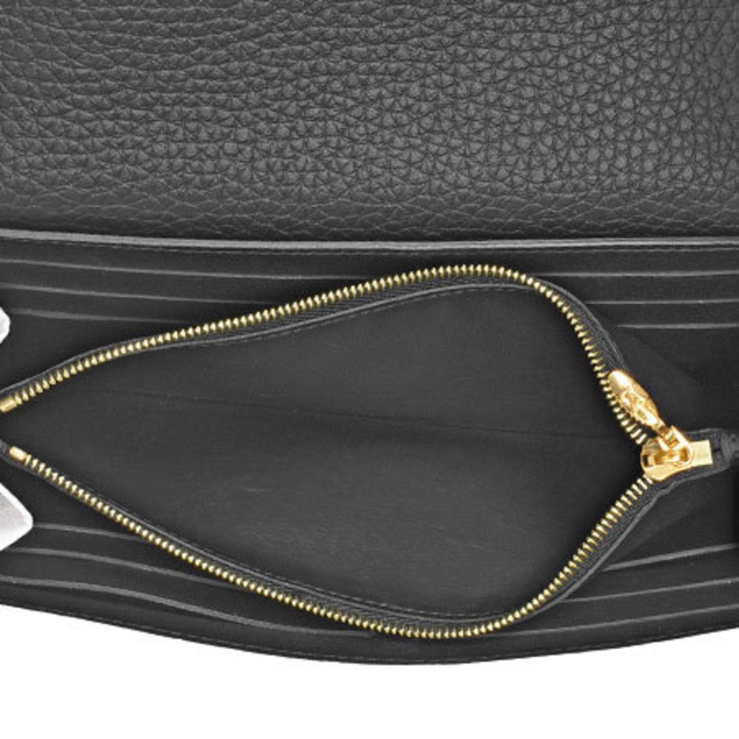 Louis Vuitton Capucines, Black, Leather, wallet