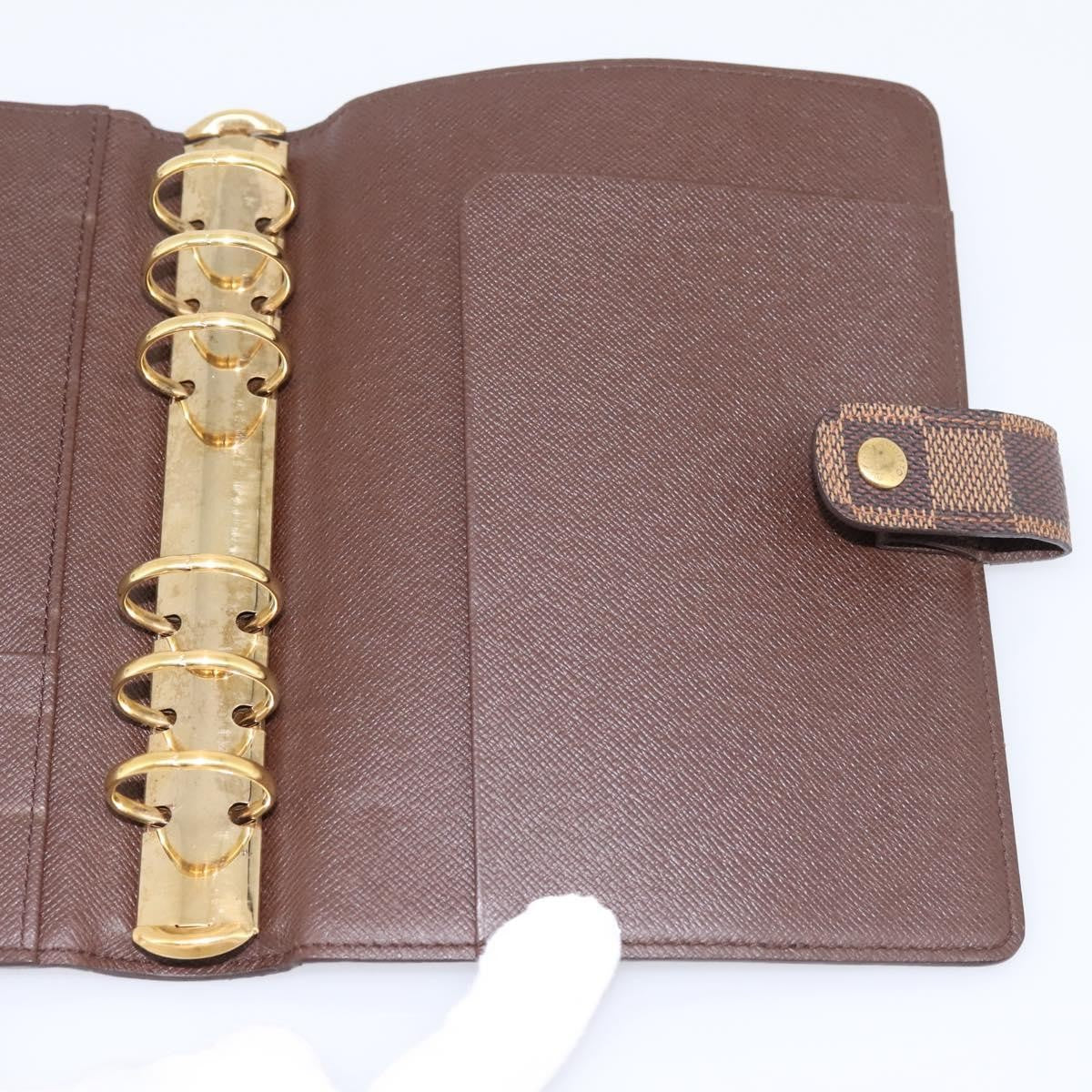 Louis Vuitton Agenda Cover Damier Canvas, Brown, Canvas, Wallet