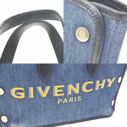 Givenchy Bond Shopper Tote Denim, Blue, Denim, Tote Bag