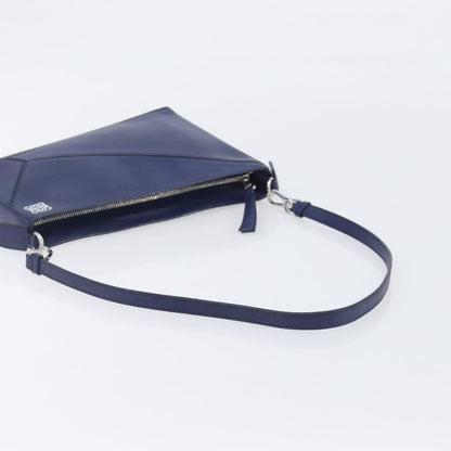 Loewe Puzzle Clutch Leather, Navy, Leather, Clutch