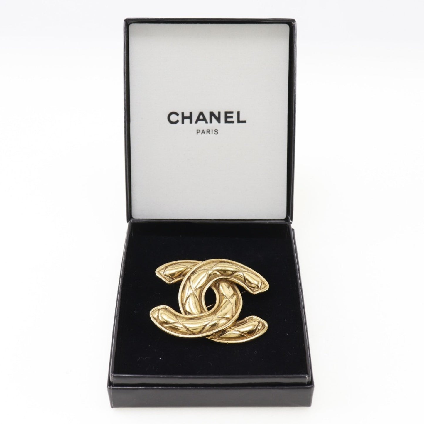 Chanel Cc, Gold, Metal, brooch