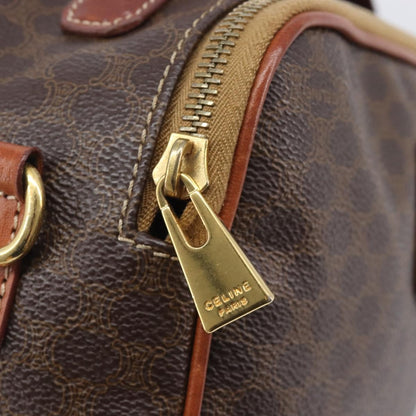 Celine Vintage Handbag Toile Céline, Brown, Canvas, Handbag