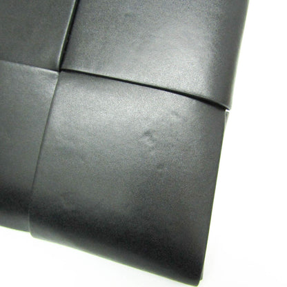 Bottega Veneta Cut Out Maxi Intrecciato Leather, Black, Leather, Crossbody Bag