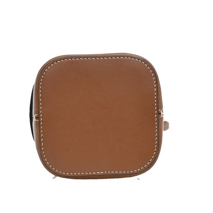Celine Cuir Triomphe Box Leather, Brown, Leather, Handbag