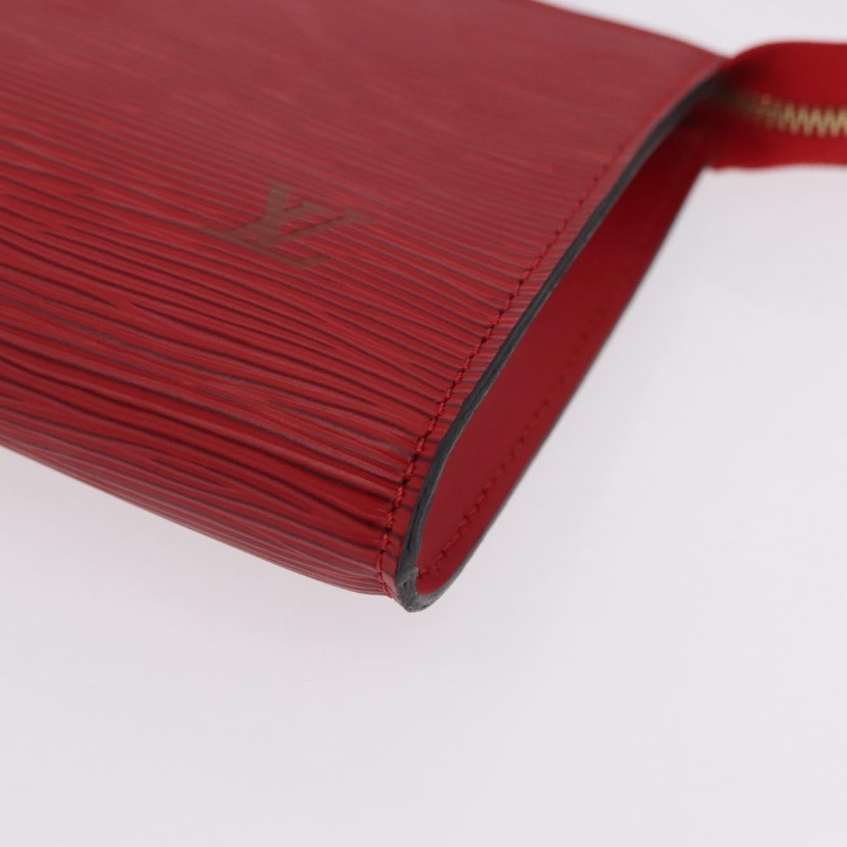 Louis Vuitton Pochette Accessoires Epi Leather, Red, Leather, Clutch