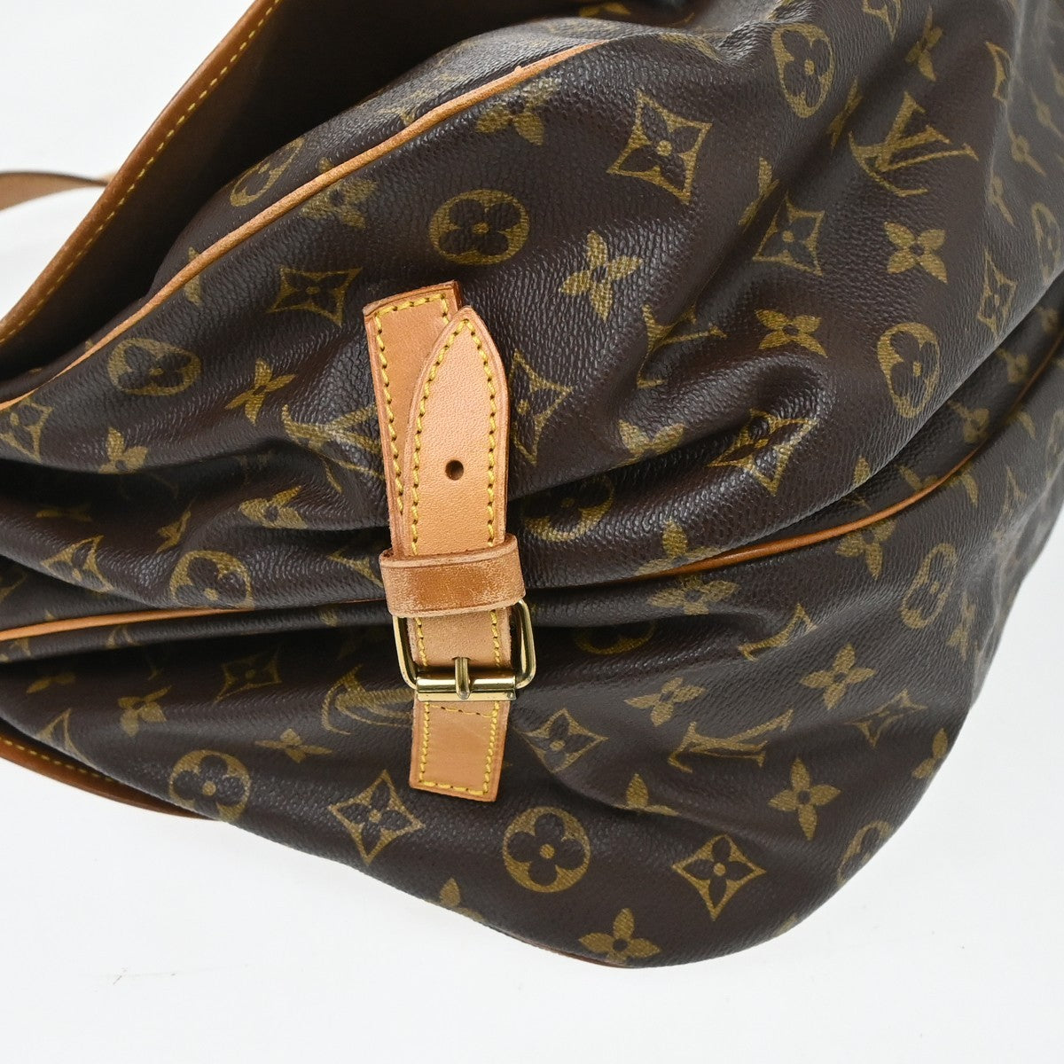 Louis Vuitton Saumur Monogram Canvas, Brown, Canvas, Shoulder Bag