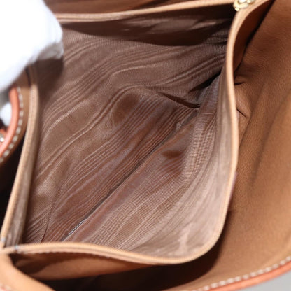Celine Vintage Macadam Canvas and Leather, Brown, Canvas, Handbag